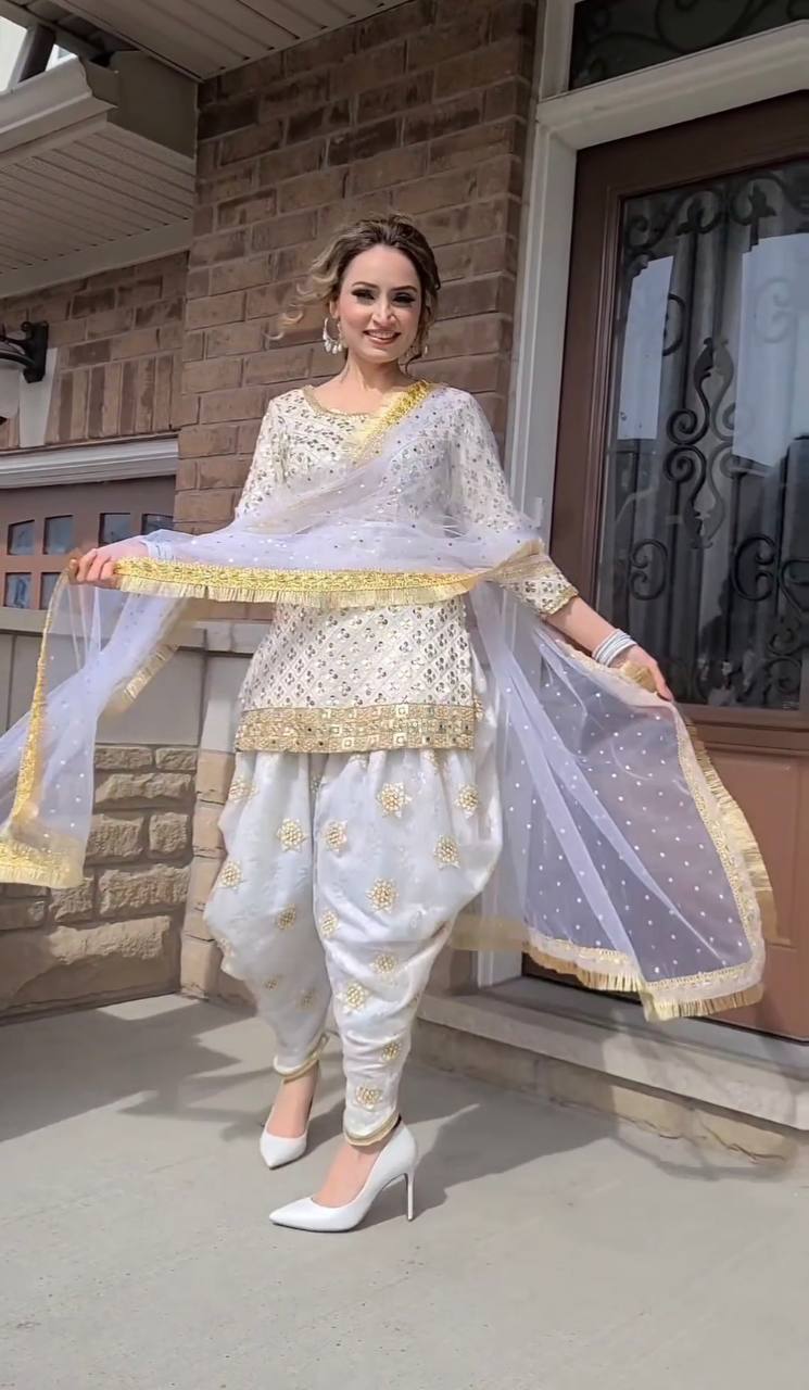 Indian Bollywood Dhoti Salwar Suit Women Bollywood Party Wear Salwar Kameez  Set | eBay