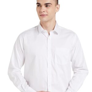 symbol men's solid cotton formal shirt
