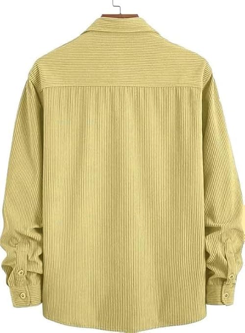 DEELMO Men’s Full Sleeve Corduroy Shirt